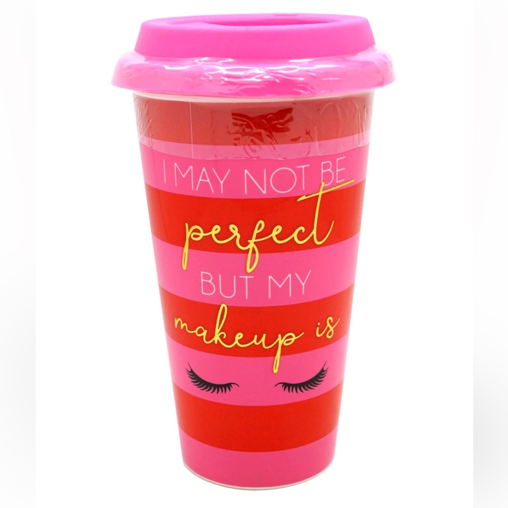 TMD Holdings Travel Mug Dont Let Today Waste Makeup Color:Pink